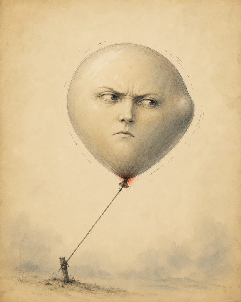 Złość — ilustracja Męskiego Słownika Emocji